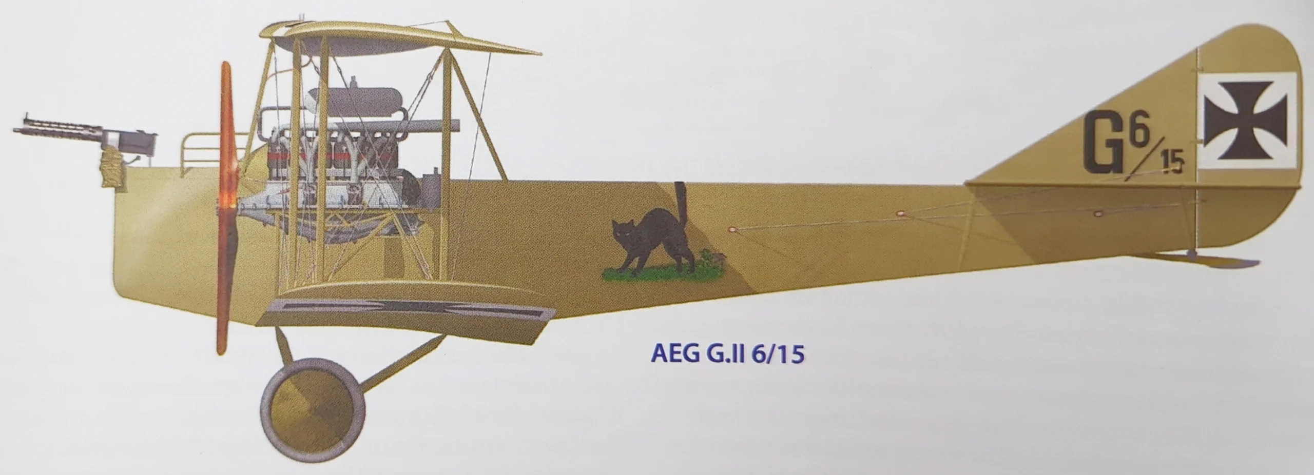 an old airplane with a dog on the wing